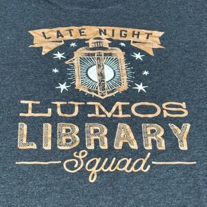 Out of Print Harry Potter Lumos Library Squad Graphic T-Shirt Charcoal XL